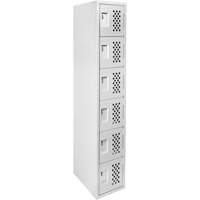 Clean Line Lockerettes, 6 -tier, 18" x 72" x 12", Steel Equipex