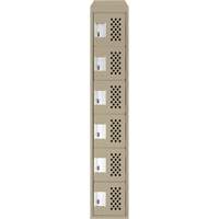 Petits casiers &eacute;conomiques assembl&eacute;s et perfor&eacute;s Clean Line, 6 niveaux, 18" x 72" x 12", Acier Equipex