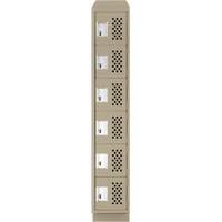 Petits casiers &eacute;conomiques assembl&eacute;s et perfor&eacute;s Clean Line, 6 niveaux, 18" x 72" x 12", Acier Equipex