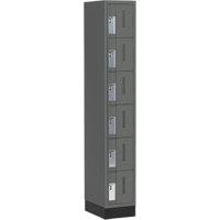 Casiers robustes Concorde, 6 niveaux, 12" x 18" x 76", Acier, Charbon, Soud&eacute; (assembl&eacute;) Equipex
