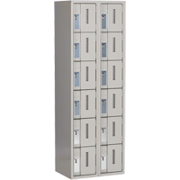 Casiers robustes Concorde, 6 niveaux, Bloc de 2, 24" x 18" x 72", Acier, Gris, Soud&eacute; (assembl&eacute;) Equipex