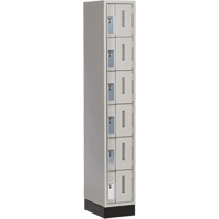 Casiers robustes Concorde, 6 niveaux, 12" x 18" x 76", Acier, Gris, Soud&eacute; (assembl&eacute;) Equipex