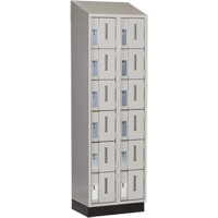 Casiers robustes Concorde, 6 niveaux, Bloc de 2, 24" x 18" x 82", Acier, Gris, Soud&eacute; (assembl&eacute;) Equipex