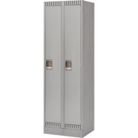 Casiers, Bloc de 2, 24" x 18" x 76", Acier, Gris, D&eacute;mont&eacute; Equipex