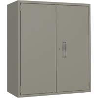 Armoire de rangement Lo-Boy, Acier, 2 Tablettes, 40" h x 36" la x 18" P, Gris Equipex