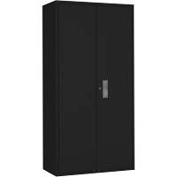 Wardrobe Storage Cabinet, Steel, 36" W x 18" D x 72" H, Black Equipex
