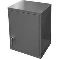 Armoire murale, 27" h x 13-11/16" la x 18" p, 2 tablettes, Acier, Gris Equipex