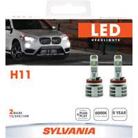 H11 Headlight Bulb, LED, 13.2 W/17 W, White Equipex