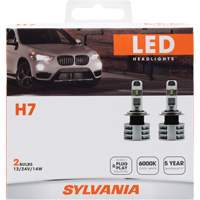 H7 Headlight Bulb, LED, 13.2 W/17 W, White Equipex