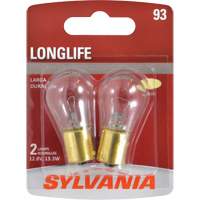 93 Long Life Mini Automotive Bulb, Incandescent, 13.3 W Equipex