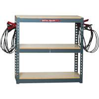 Battery Charging Rack with 10 Clamp Sets Equipex