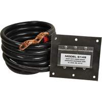 Panneau de douille polaris&eacute;e robuste en acier inoxydable &agrave; brancher, 1 AWG, C&acirc;ble 5' Equipex
