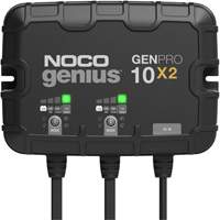 Chargeur de batterie embarqu&eacute; &agrave; 2 sorties de 20 amp&egrave;res GenPro10X2 Genius Equipex