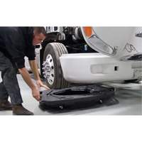 Bac de vidange d'huile pour camion &agrave; profil bas avec couvercle Equipex