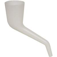 Entonnoir translucide &agrave; angle droit, Plastique Equipex