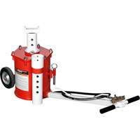 Portable Air Lift Jack, 10 Ton(s) Capacity, 17-3/4" - 49-3/8" H Equipex