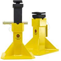 Jack Stands with Adjustable Screw Top Saddle, Locking Pin, 15-1/2" - 20-1/2" H Equipex