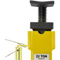 Jack Stands with Adjustable Screw Top Saddle, Locking Pin, 15-1/2" - 20-1/2" H Equipex