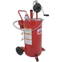 Chariot &agrave; carburant en acier de 25 gallons avec pompe rotative bidirectionnelle et filtre Equipex