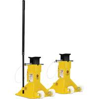 EZ-Wheel Jack Stand, Locking Pin, 22 Tons Capacity, 13-1/2" - 20" H Equipex