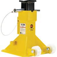 EZ-Wheel Jack Stand, Locking Pin, 22 Tons Capacity, 13-1/2" - 20" H Equipex