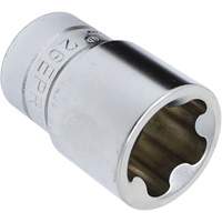 Jeu de douilles TORX EPR &agrave; 5 pans, 16 Morceaux, Prise de 1/4"/3/8"/1/2" Equipex