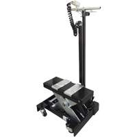 Cric de service de plancher &agrave; profil bas, 12 tonne(s) Capacit&eacute;, 7-1/2" Abaiss&eacute;e, 15" &eacute;lev&eacute;e, Air comprim&eacute;/hydraulique Equipex