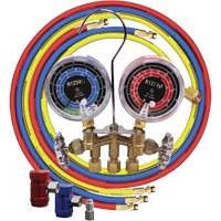 Jeu de manom&egrave;tres collecteurs en laiton avec coupleurs Equipex