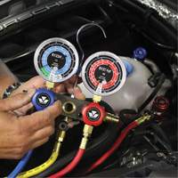 R1234Yf 2-Way Piston Valve Manifold Gauge Set Equipex