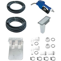 Pompe de transfert de fluide d'&eacute;chappement diesel (DEF) 115 V CA avec support pour cuve GRV et pistolet Equipex