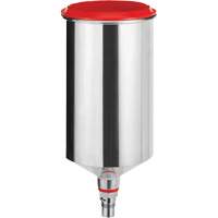 Gobelet r&eacute;utilisable en aluminium 1,0?L avec raccord QCC, sans filetage fin Equipex