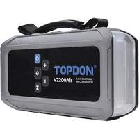 V2200Air 2-en-1: d&eacute;marreur de secours de 1200 A de pointe et gonfleur de pneus Equipex