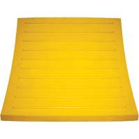 Wheel Chock, Polyurethane, Yellow, 15-1/4" W x 12-1/8" D x 10-3/4" H Equipex