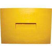 Wheel Chock, Polyurethane, Yellow, 15-1/4" W x 12-1/8" D x 10-3/4" H Equipex