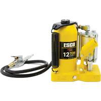 Cric-bouteille de s&eacute;rie Pro, 12 tonne(s), Air comprim&eacute;/hydraulique, 18-1/2" Hauteur &eacute;lev&eacute;e Equipex