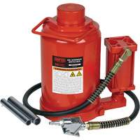 Standard Height Bottle Jack, 50 Ton(s), Air Hydraulic, 19" Raised Height Equipex