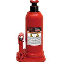 Bottle Jack with Gauge Hole, 12.5 Ton(s), 18-89/100" Raised Height Equipex