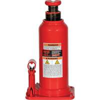 Professional Hydraulic Bottle Jack with Gauge Hole, 22 Ton(s), 20-49/250" Raised Height Equipex