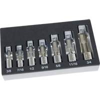 SAE Flare Nut Socket Set with Foam Tray, 7 Pieces, 3/8" Drive Size Equipex