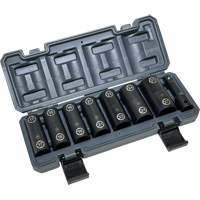 Double-Ended Hex & Twist Socket Set with Case, 8 Pieces, 1/2" Drive Size Equipex