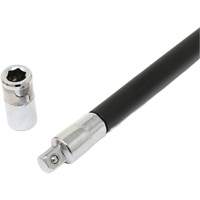 Tournevis flexible extra-long avec adaptateur carr&eacute; 1/4" x hexagonal 1/4" Equipex