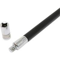 Tournevis flexible extra-long avec adaptateur carr&eacute; 1/4" x hexagonal 1/4" Equipex