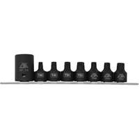 Jeu de douilles/embouts de boulon de caisse de camionnettes, 8 Morceaux, Prise de 1/2"/3/8" Equipex