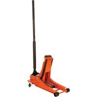 Cric de service &agrave; profil bas avec chandelles de s&eacute;curit&eacute;, 3 tonne(s) Capacit&eacute;, 2-19/20" Abaiss&eacute;e, 19-9/10" &eacute;lev&eacute;e, Hydraulique &agrave; main Equipex
