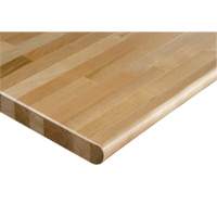 Hardwood Workbench Top, 48" W x 30" D, Bullnose Edge, 1-1/4" Thick Equipex