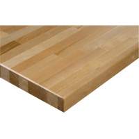 Hardwood Workbench Top, 48" W x 30" D, Square Edge, 1-1/4" Thick Equipex