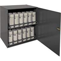 Armoire de rangement pour contenants a&eacute;rosol, Acier, 21-7/8" h x 15-15/16" la x 20-5/16" P, Gris Equipex