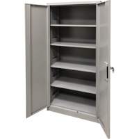 Storage Cabinet, Steel, 4 Shelves, 78" H x 36" W x 24" D, Grey Equipex