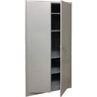 Storage Cabinet, Steel, 4 Shelves, 78" H x 36" W x 24" D, Grey Equipex