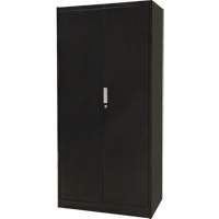Combination Storage Cabinet, 36" W x 18" D x 72" H, Black Equipex